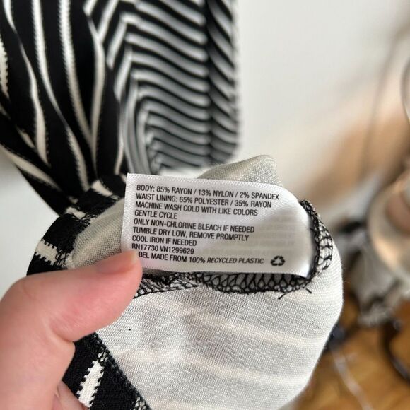 Xhilaration Striped Fit and Flare Cut Out Dress - Picture 8 of 8